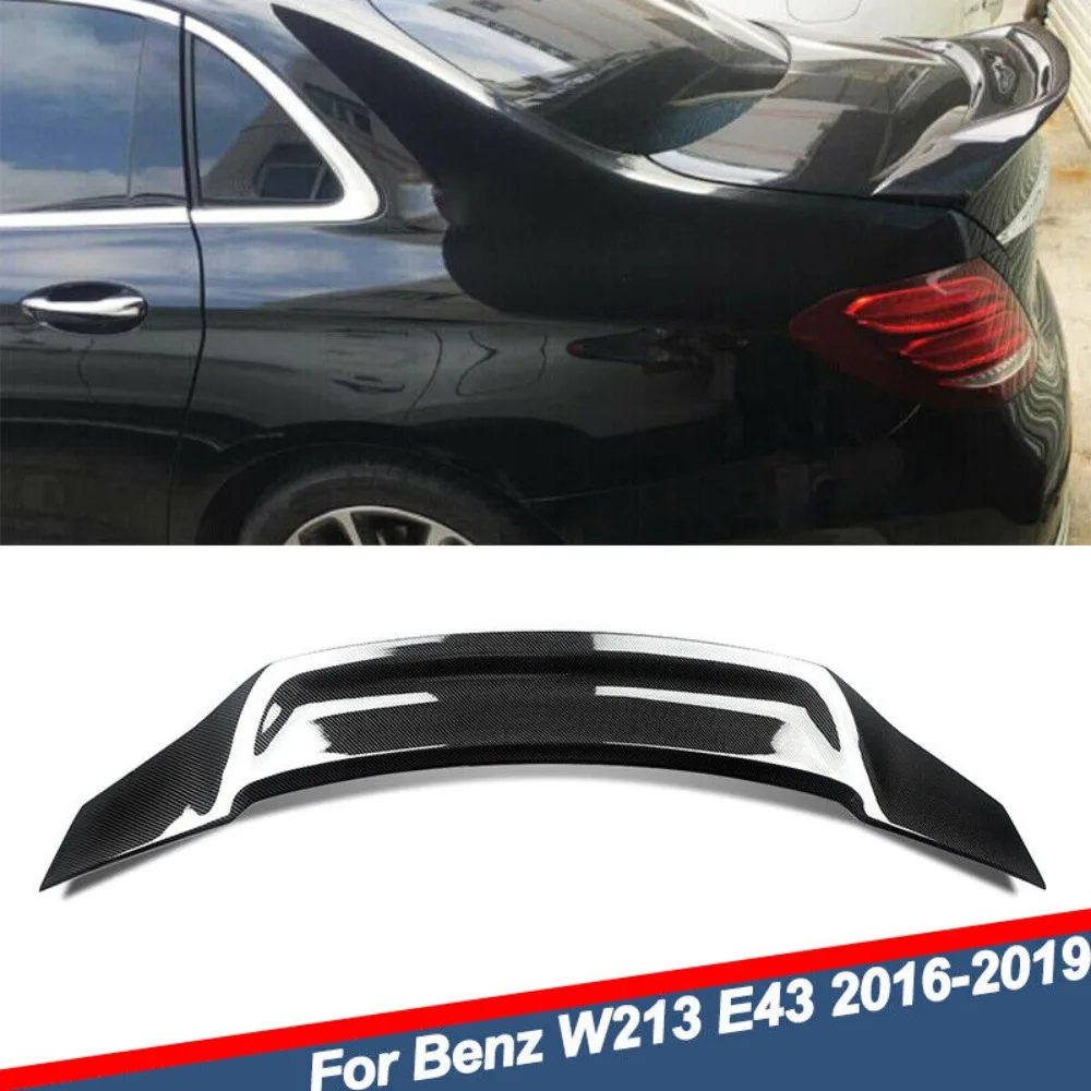 

R Style Trunk Spoiler Wing Carbon Look ABS For 2017-2022 Benz E-Class W213 E63 AMG United States