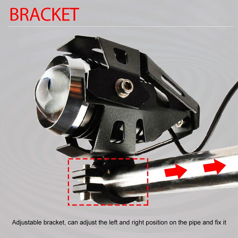 Auxiliary Spotlights Motorbike Spot High/Low 80w Bicycle Angel Eye Fog light headlight4x4 ATV Bike SUV UTV - Image 5