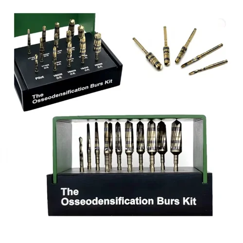 Kit de taladro profesional para implante de fresas de osseosificación Dental, juego de herramientas quirúrgicas para cirugía de elevación de seno maxilar