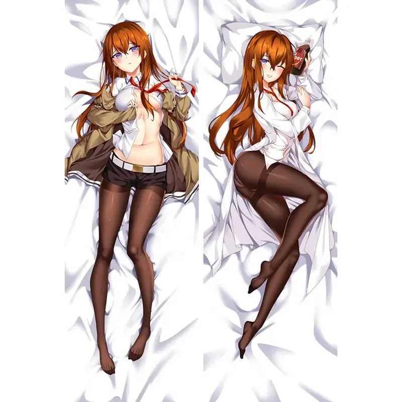 

Hot Anime Steins Gate Pillow Cover Makise Kurisu Dakimakura Case 3D Double-sided Bedding Hugging Body Pillowcase Customize Gifts