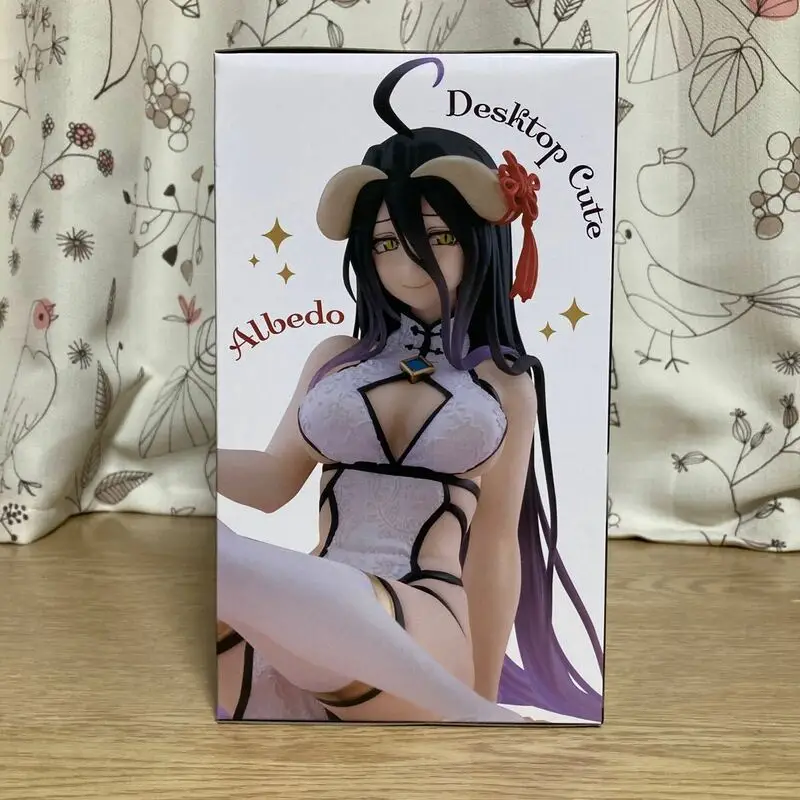 TAITO-Cheongsam Albedo OVERLORD, Bureau Mignon, En Stock Figurines d'Action de Dessin Animé en PVC de 13cm, Jouet de Collection