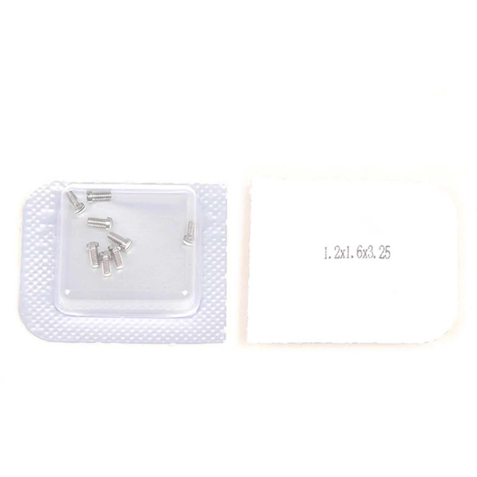 Stainless Steel Micro Watch Screws 8Pcs for Cartier Ballon Bleu Case Back, Precision Repair Screw Set 1.2*1.6*3.25mm view 2