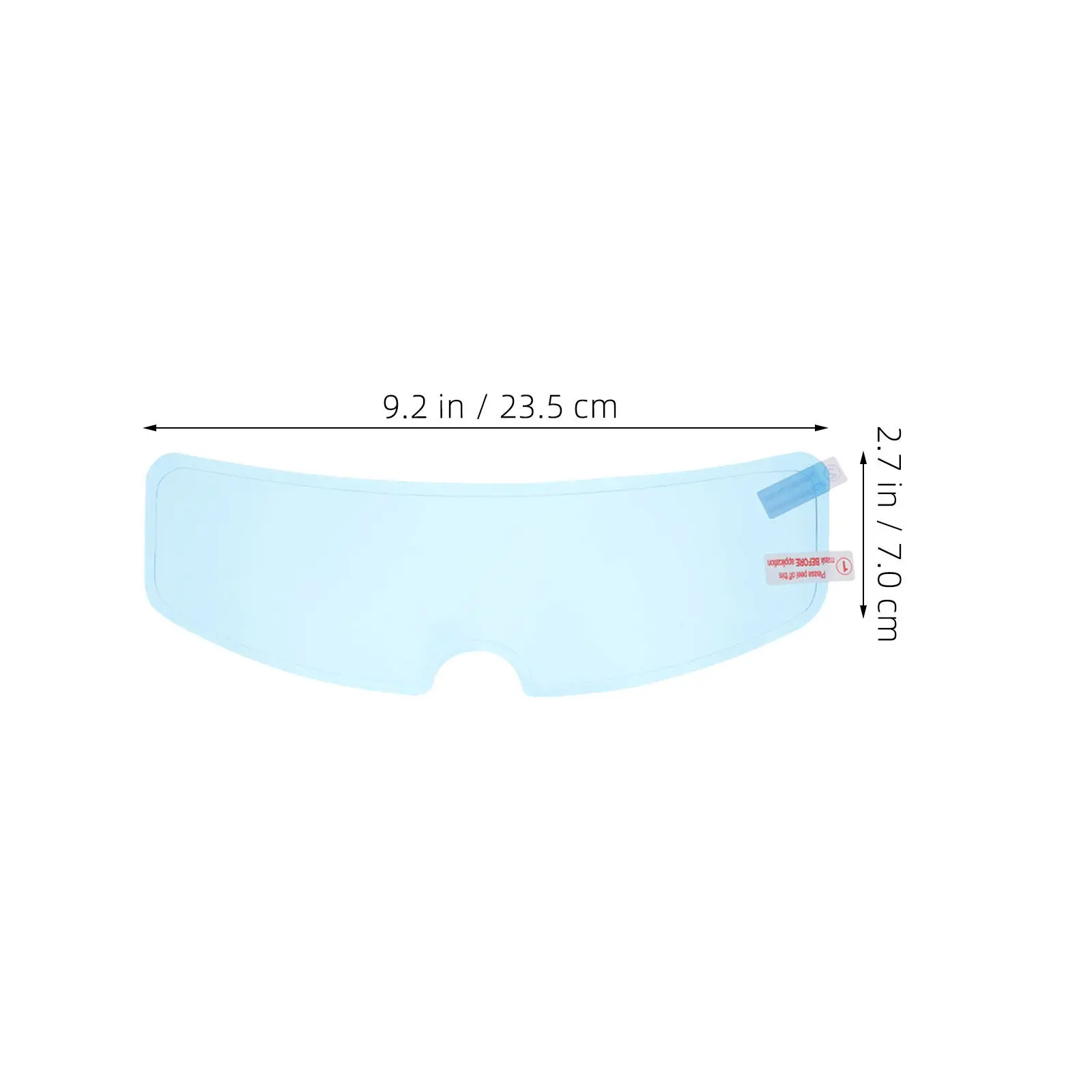 4Pcs Motorcycle Visor Anti Fog Film Universal Rain Shield Insert Fog Resistant Waterproof Scratch Proof Pet Lens