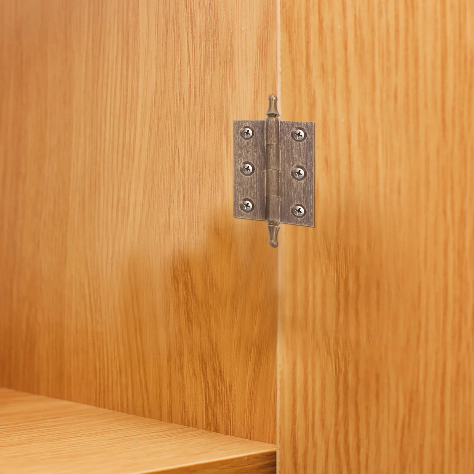 

Copper Door Butt Hinges High Hardness Rust Resistant Cabinet Furniture Hinges Smooth Quiet for Cupboard Home Office