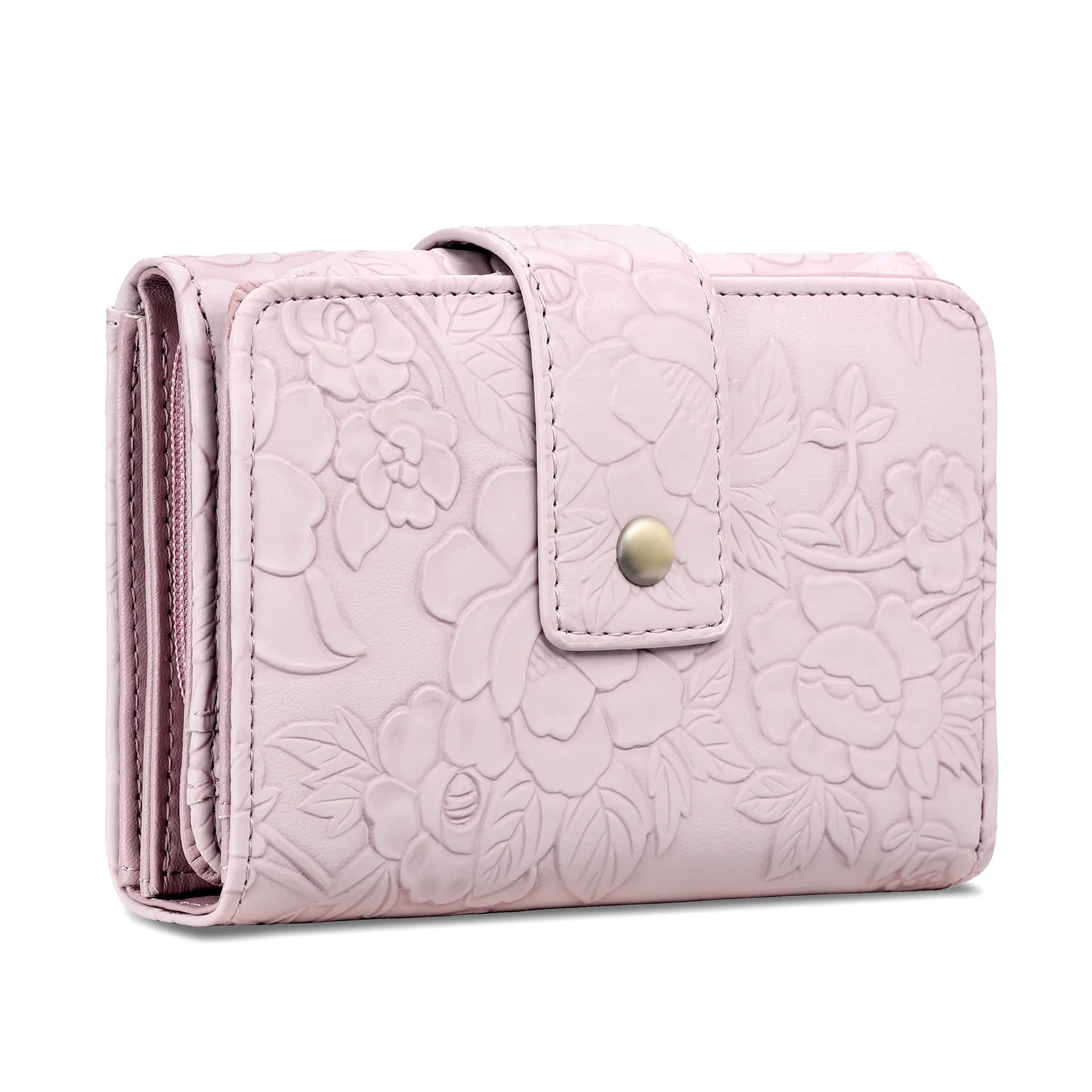 New short wallet, short and fashionable carved women's clutch bag, large-capacity storage bag, and wallet are fashionable