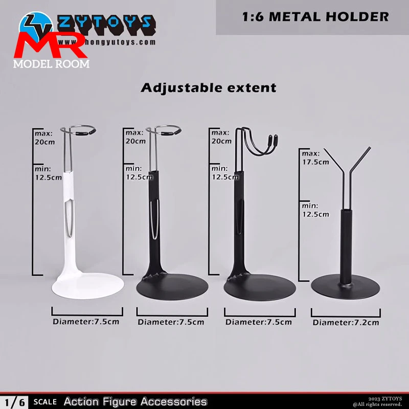 ZYTOYS 1/6 Soldier Action Figure Body Metal Holder ZY3018 ZY3019 ZY3020 ZY3021 12'' Doll Bracket Support Frame