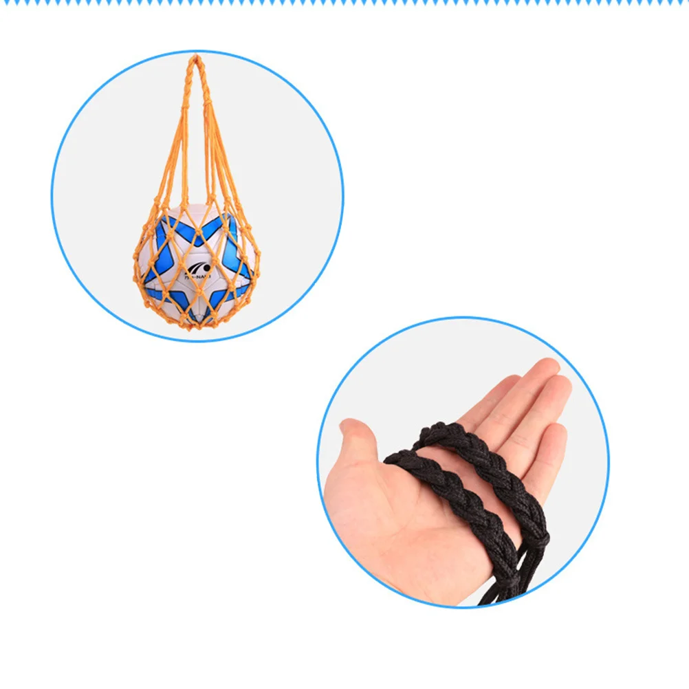 

2Pcs Football Bag Basketball Bag Individual Ball Holder Mesh Storage for Soccer Volleyball Reusable Washable Strong Nylon Net
