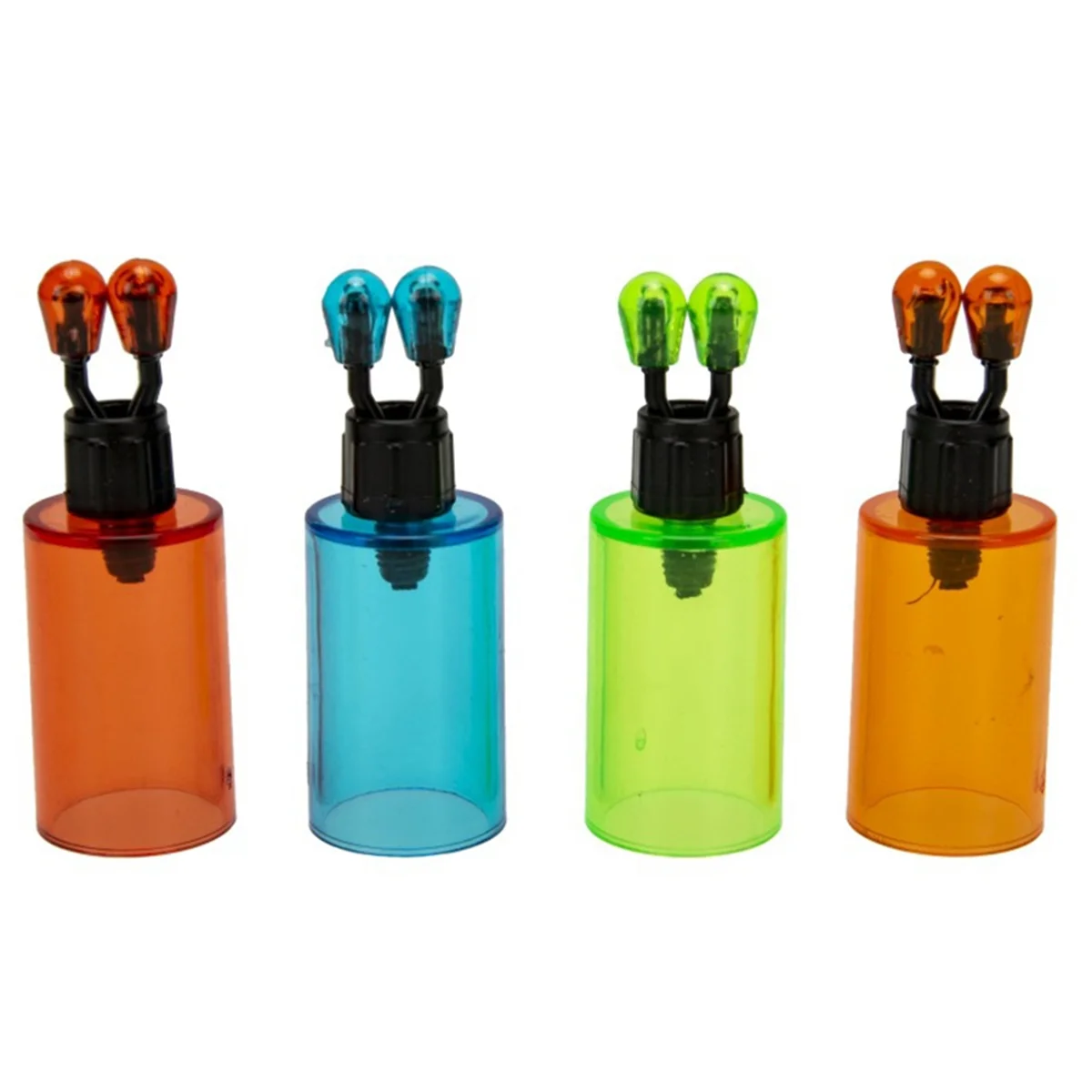 AD11 2 uds alarmas de mordida perchas de pesca de carpa bobinas intercambiadores indicadores alarma de pesca Swinger cadena de acero alarma de mordedura naranja