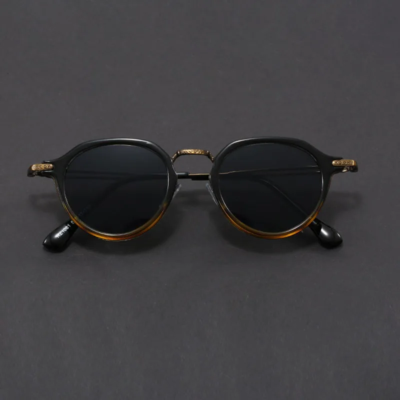 Steampunk المعادن النظارات الشمسية المستديرة للرجال الذكور النساء الفاخرة العلامة التجارية مصمم خمر شعبية في الهواء الطلق القيادة الهيب هوب نظارات شمسية