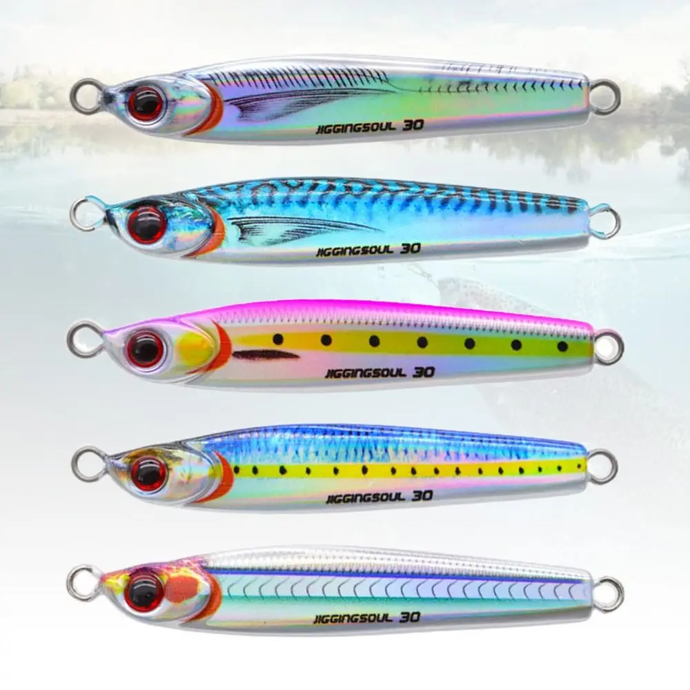 3D Print sea fishing Lead Alloy Fishing Lure tarpon Spanish mackerel Metal Bait 10g 15g Wire Bait Swimbait Sea Fishing Jigging