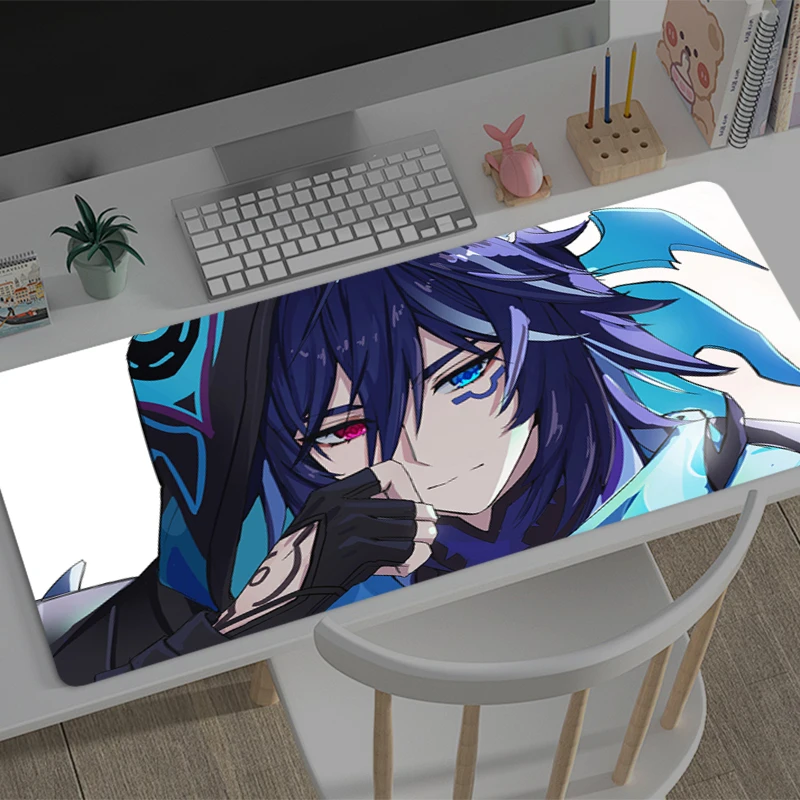 PopMouse Pad Besar Genshin Impact Ororon E-sports Game Player Mouse Pad Keyboard Pad Non-slip Mat Coaster PC Anime Game Mousepad