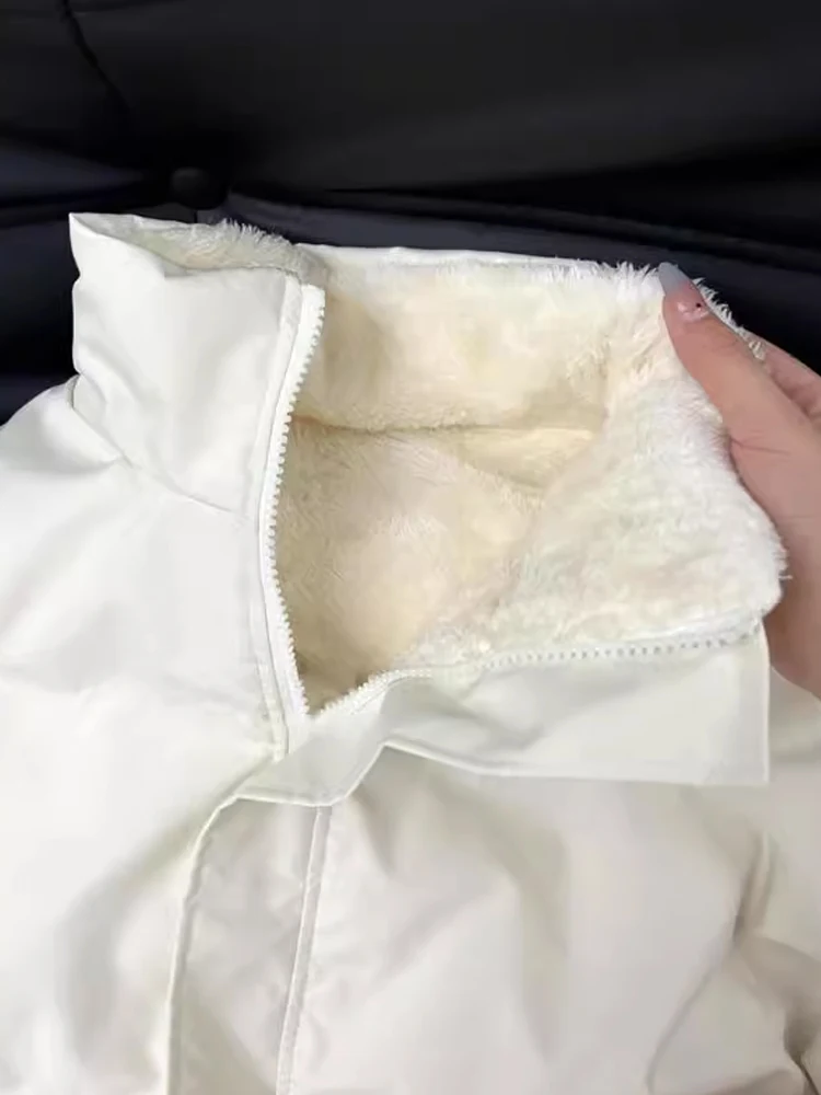 Męska kurtka zimowa Thiened z bawełny, ocieplana polarem Northeastern Lamb, ciepła, do noszenia w temperaturach poniżej zera, odzież wierzchnia na zimę.