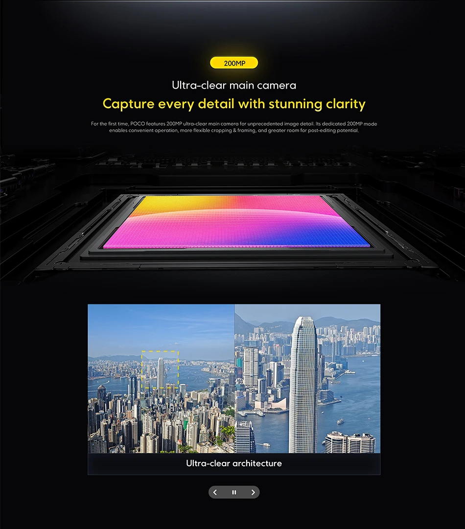 Smartphone POCO F9 Pro Global Version 6.59'' 185Hz AMOLED display 6330mAh 100W Snapdragon® 8 Elite Gen 5 CPU 200MP Cellphone