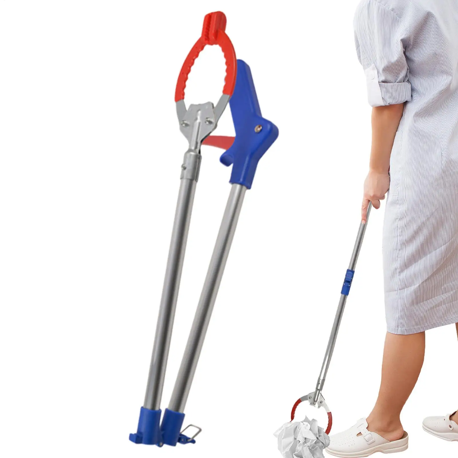 المنتزع لكبار السن قابل للطي مريح من سبائك الألومنيوم لوازم المنزل المنتقى العلوي المنتزع لتنظيف المسنين حديقة القمامة المنزلية