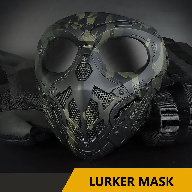 Lurkers Mask Halloween Movie Prop Tactical Full Face Protective Mask Two Ways of Use Impact resistance