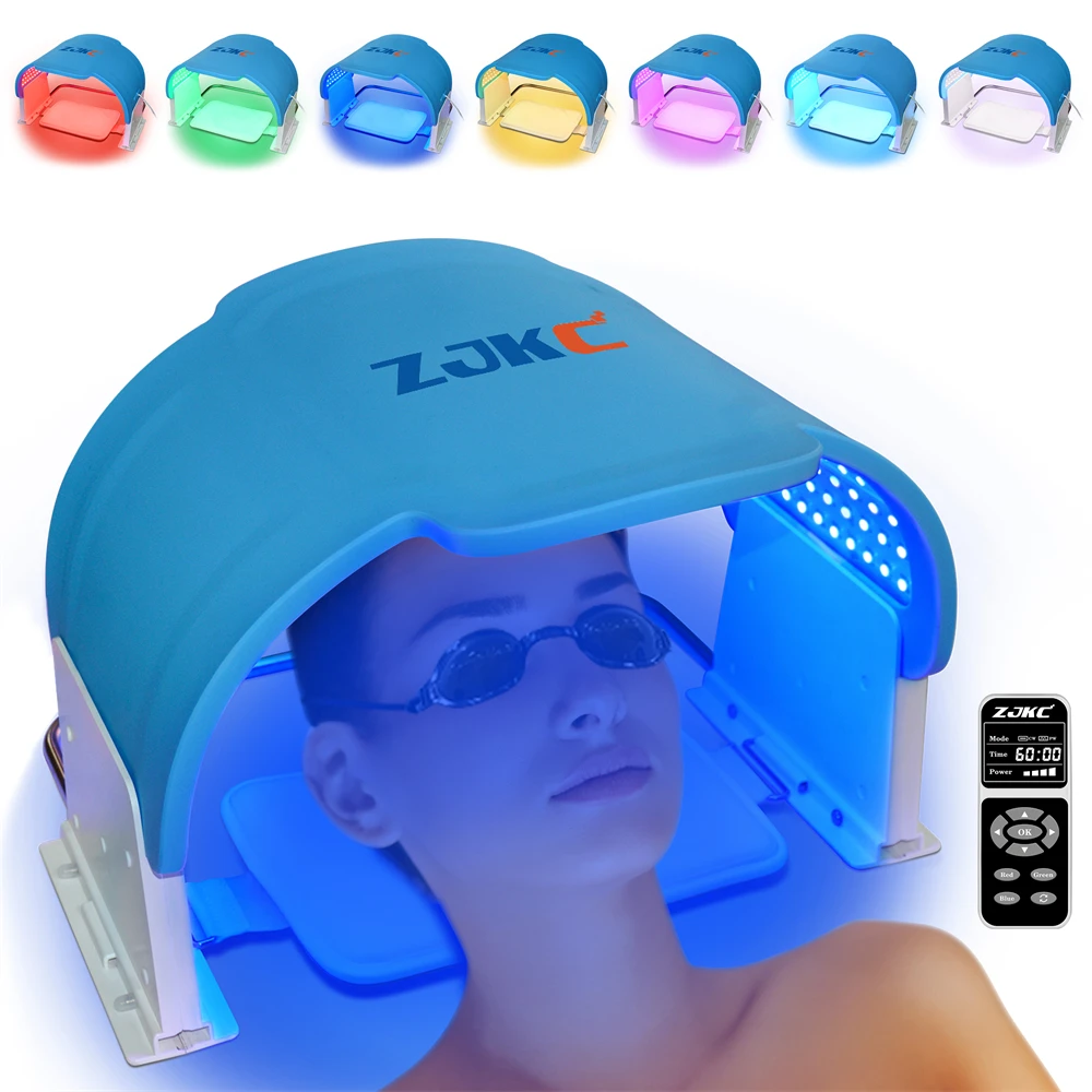 Zjkc 7 Kleuren Led Foton Schoonheidsmasker Led Masker Voor Body Fototherapie Apparaat 990 Led Chips Huid Reparatie Whitening Rimpel Verwijderen