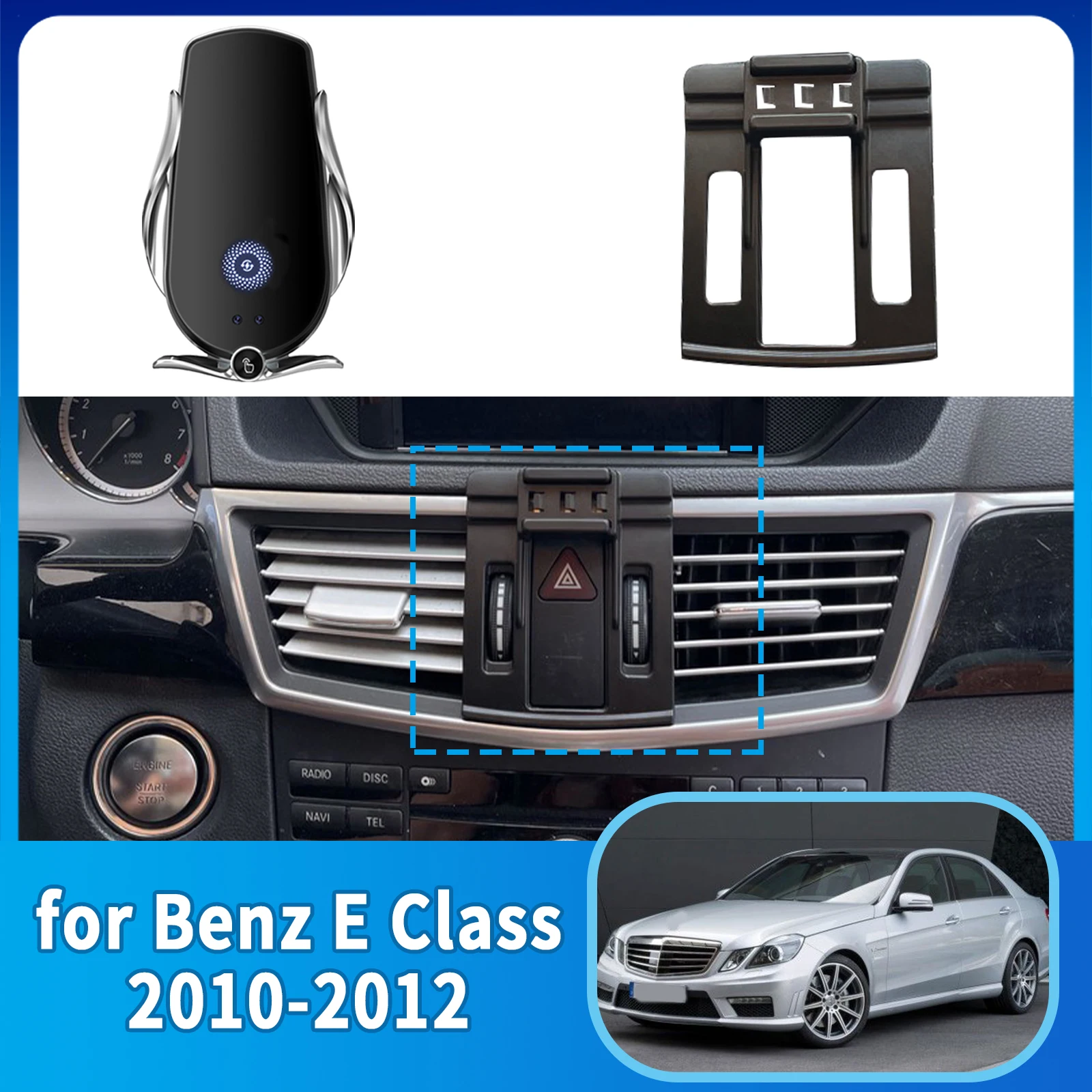 

GPS Bracket Car Mobile Phone Holder for Mercedes Benz E Class E200 E300 W212 2010 2011 2012 Navigation Stand Auto Accessories