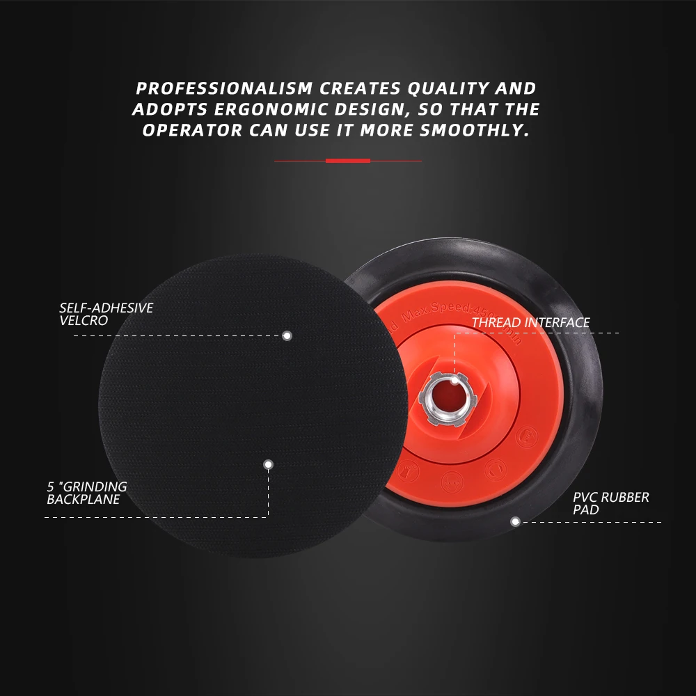 SPTA M14 5"/6" M14/M58 Thread Backing Plate Backer Professional Dual Action Car Polishing Buffing Buffer Pad Disc