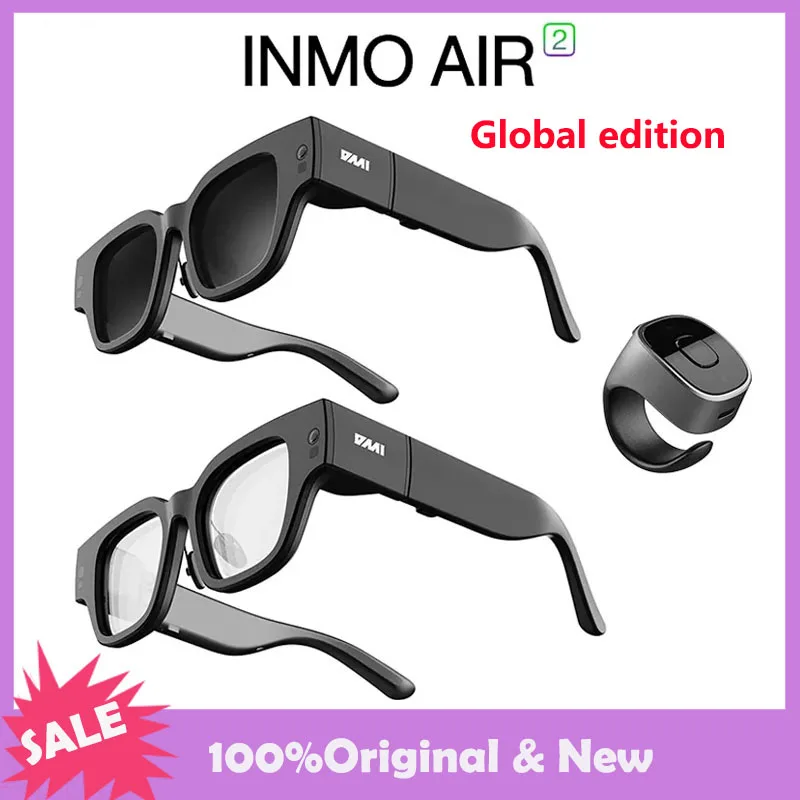 

INMO Air 2 AR Smart Glasses Dual Screen Touch Translation Glasses Wireless Screen Projection From Mobile Phone And Computer