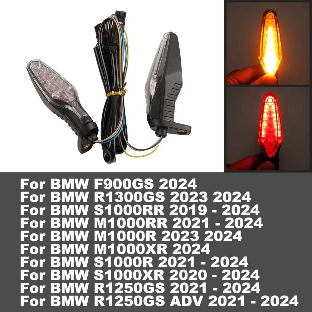 

R1300GS S1000RR Motorcycle LED Turn Signal Indicator Rear Brake Tail Light Flashing Lamp For BMW F900GS M1000RR S1000R R1250GS