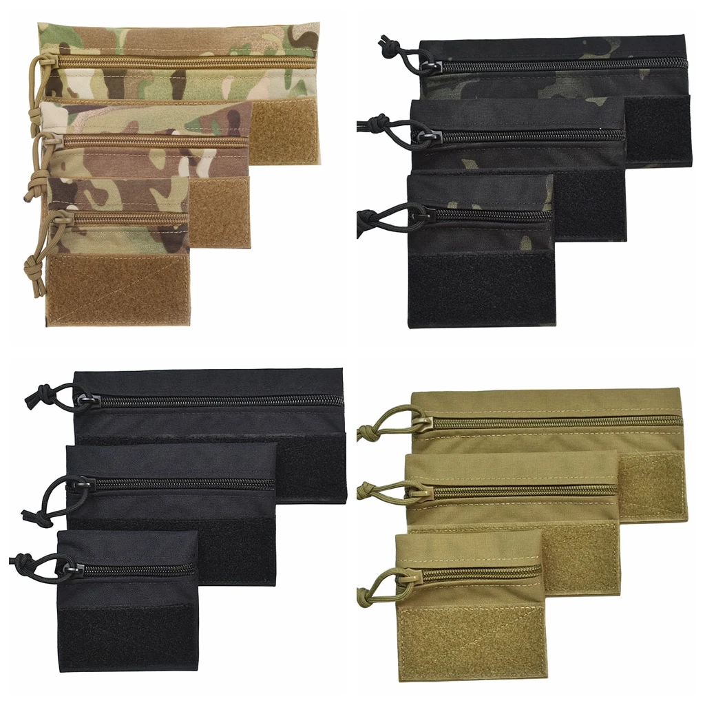 3pcs/set Chest Rig Hanging Pouches Tactical Wallet Small Candy Bags Coins Key Earphone Storage MK3 MK4 Vest Extension Accessory