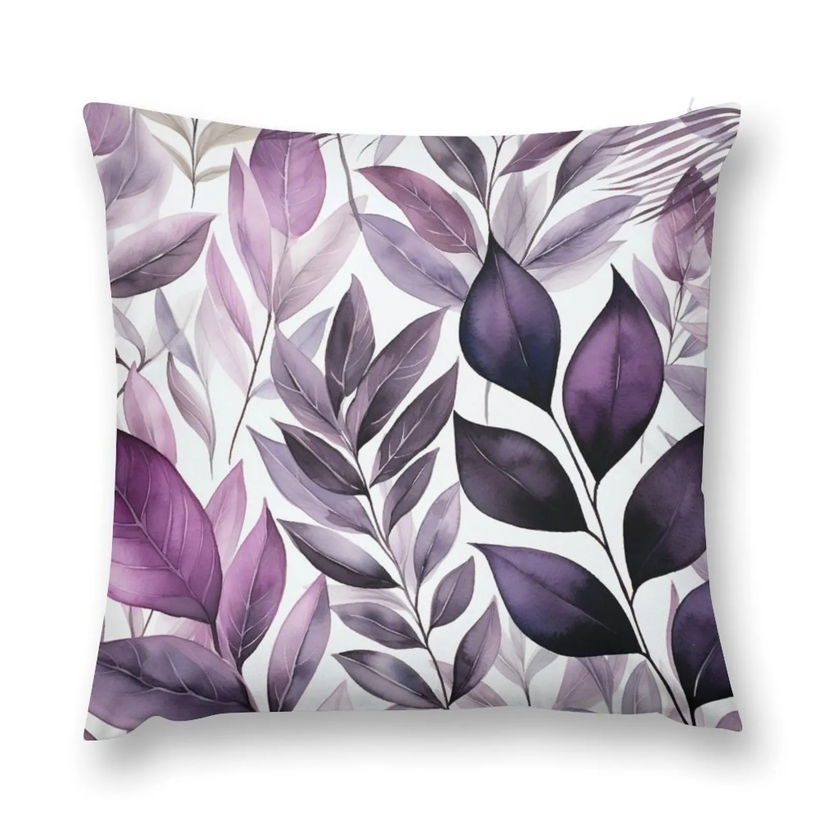 

Leaf,plant garden, purple,leaves patterns Throw Pillow Covers For Sofas pillow