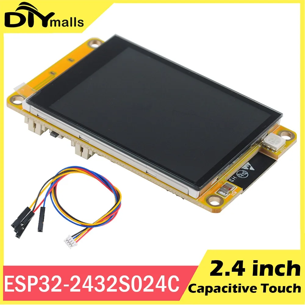 

ESP32-2432S024C 2.4" ESP32 Module WIFI+BT Development Board 240*320 ESP32 Display Screen LCD TFT Module Capacitive Touch