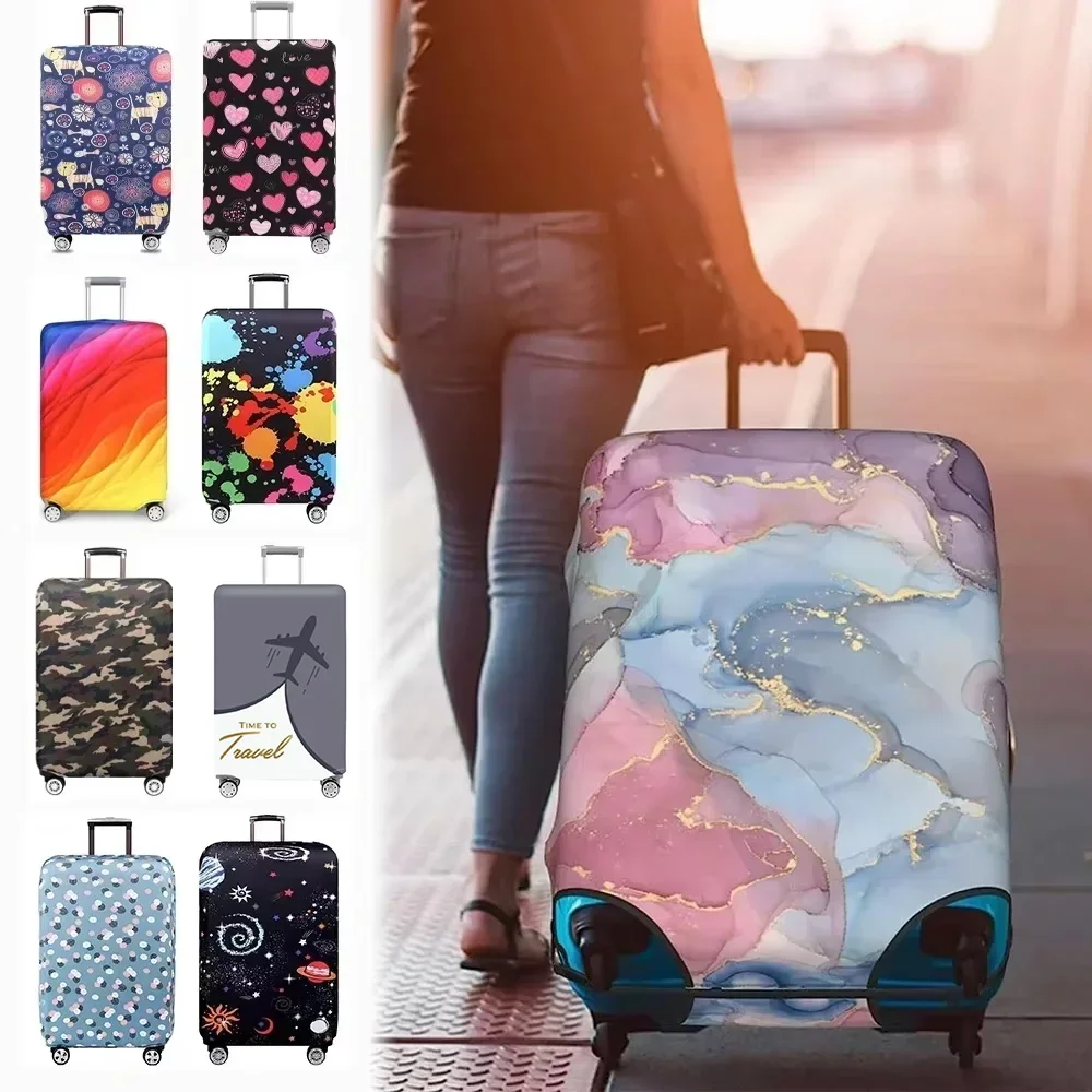 

Luggage Cover Stretch Fabric Suitcase Protector Baggage Dust Case Cover Suitable for18-32 Inch Suitcase Case Travel accessories
