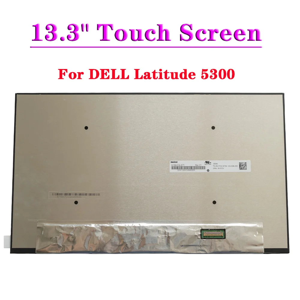 

For DELL Latitude 5300 FHD 13.3 Inch LCD Touch Screen N133HCQ-G71 Fit LP133WF6-SPK2 EDP 40Pin IPS 100% sRGB Laptop Display Panel