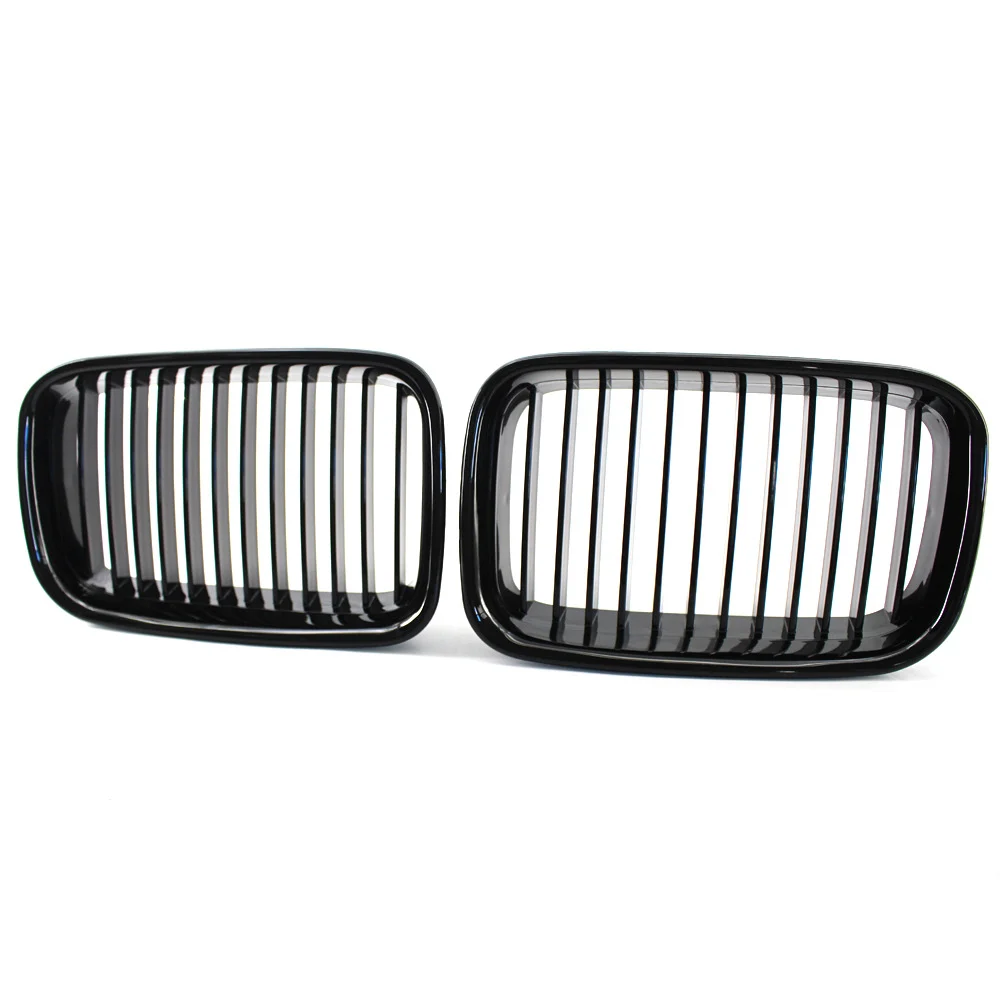 1 Pair Front Hood Bumper Kidney Grilles Grill Chrome for BMW 3-Series E36 Sedan Coupe Touring 1990-1996 51138122237 51138122238 view 4