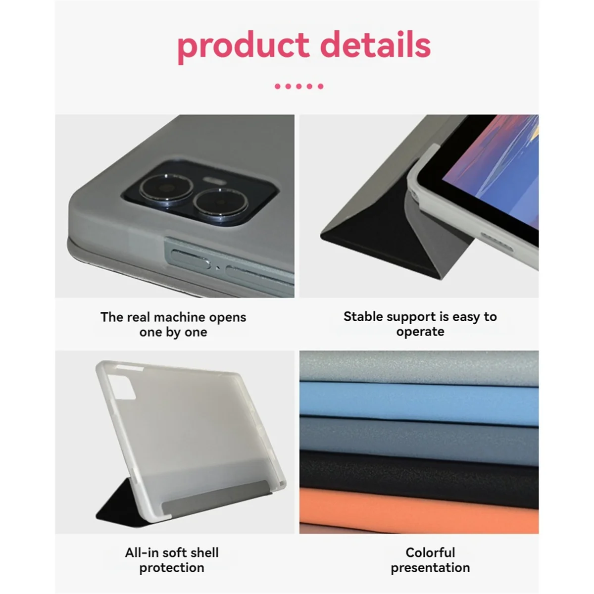 A88M Чехол из искусственной кожи для Teclast M50 Pro 10,1 дюйма, ультратонкий чехол-подставка для планшета Smart Sleep, мягкий чехол из ТПУ для Teclast M50 M50HD D