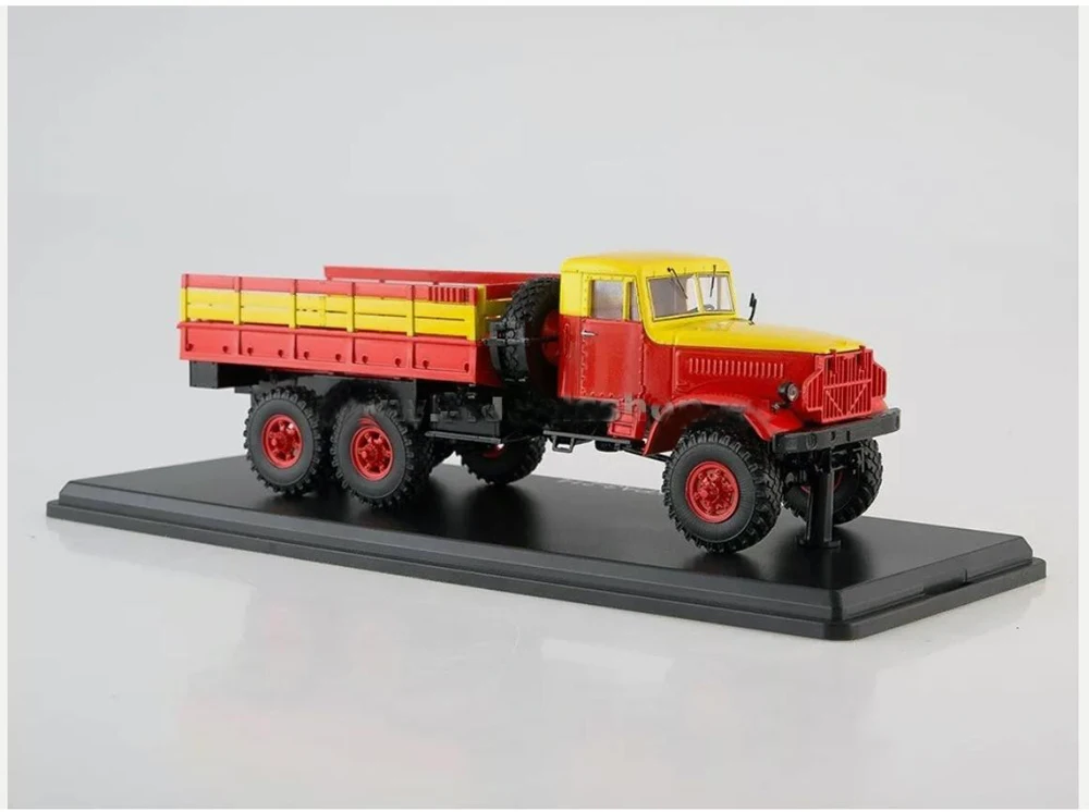 Sclae KrAZ-vehículo de juguete de aleación fundida a presión para colección, escala 1/43, SSM 214