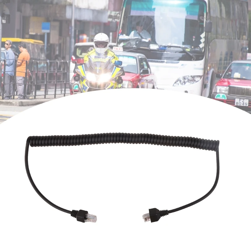 Intercom WalkieTalkie RJ45 Cable for Yaesu FT450 FT817 FT857 Two Way Radios Mic Dropship