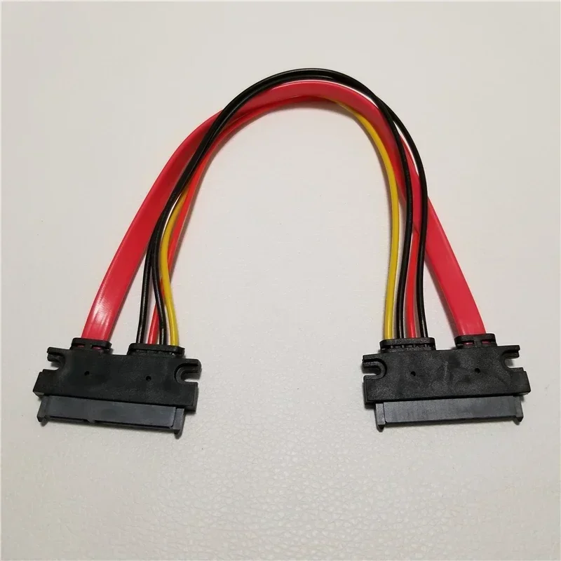 암 하드 드라이브 광학 익스텐션, SATA 7 + 15 핀 데이터 및 전원 케이블, 22 핀, 30cm