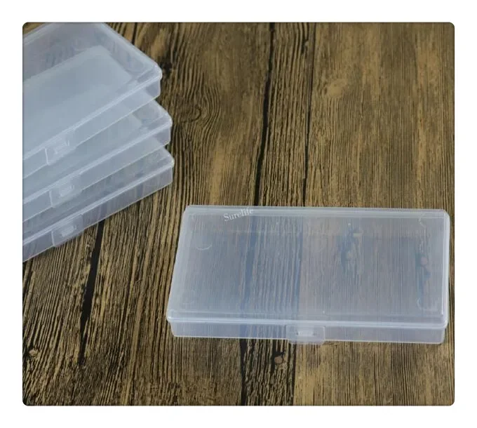14.3*7.5*2 CM 12pcs/Lot, Transparent Plastic Rectangle Storage Box, Wholesale Small Jewelry Component Storage Box