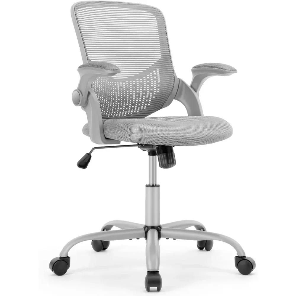 

Computer Chair Gaming Office Chair Grey Tilt and Lock Mesh Swivel Rolling Height Adjustable Desk Gamer Chairs Ergonomic