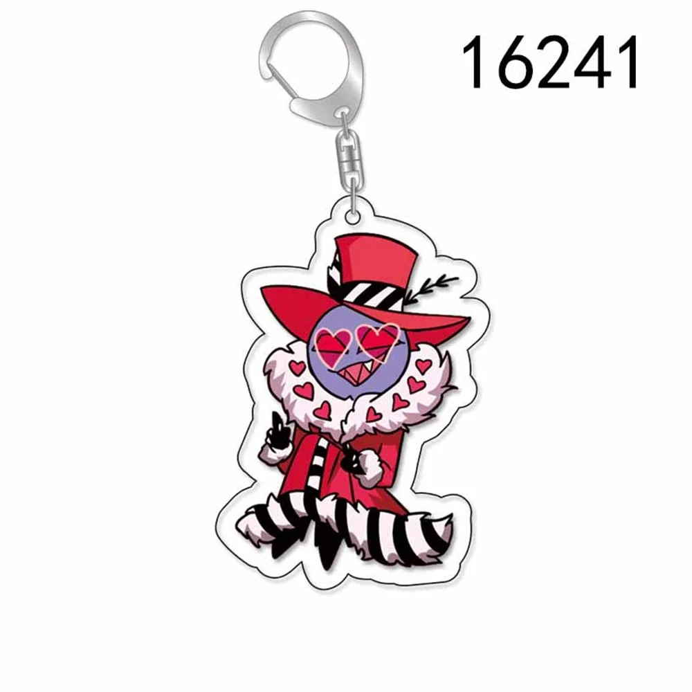 Gioco Hazbin hotel figura portachiavi cartone animato nuovo portachiavi borsa ciondolo auto coppia accessori compleanno ragazzi uomini ragazza