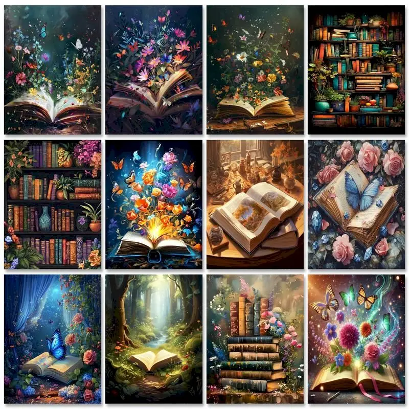 GATYZTORY إطار 60x75 صورة بواسطة كتاب الأرقام صورة منظر طبيعي بالأرقام طلاء أكريليك على قماش مجموعات ديكورات منزلية تصنعها بنفسك #1