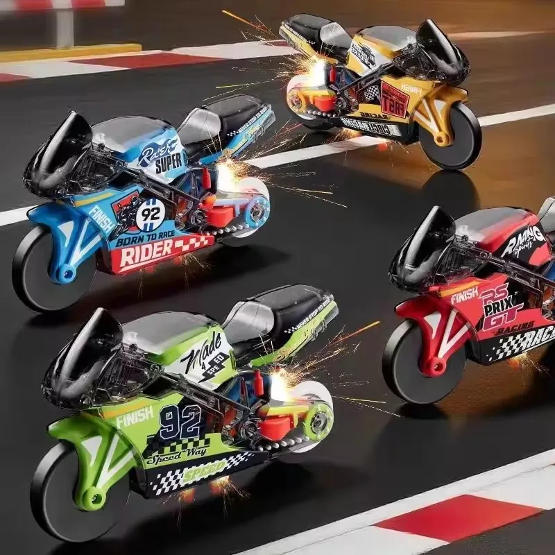 

Мини-имитация локомотива с откатным механизмом, крутые спецэффекты, игрушка для гонок на мотоциклах, Speedy Boys Racing, очаровательные подарки для мальчиков, случайный цвет