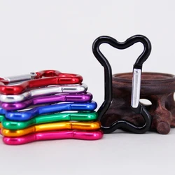 5Pcs Bone Spring Clip Metal Keychains Buckle Backpacks Carabiner Dog Chain Buckle Connectors AntiRust