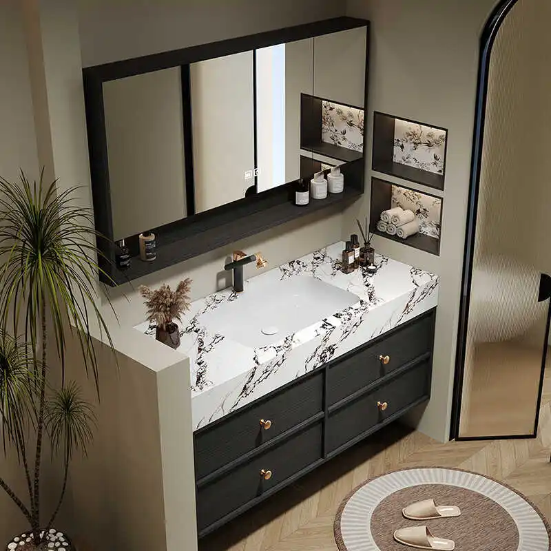 

Luxury Organizer Cupboard Quality Desgin Sink Closet Skincare Bathroom Cabinet Storage Display Mirror Archivadores Furniture