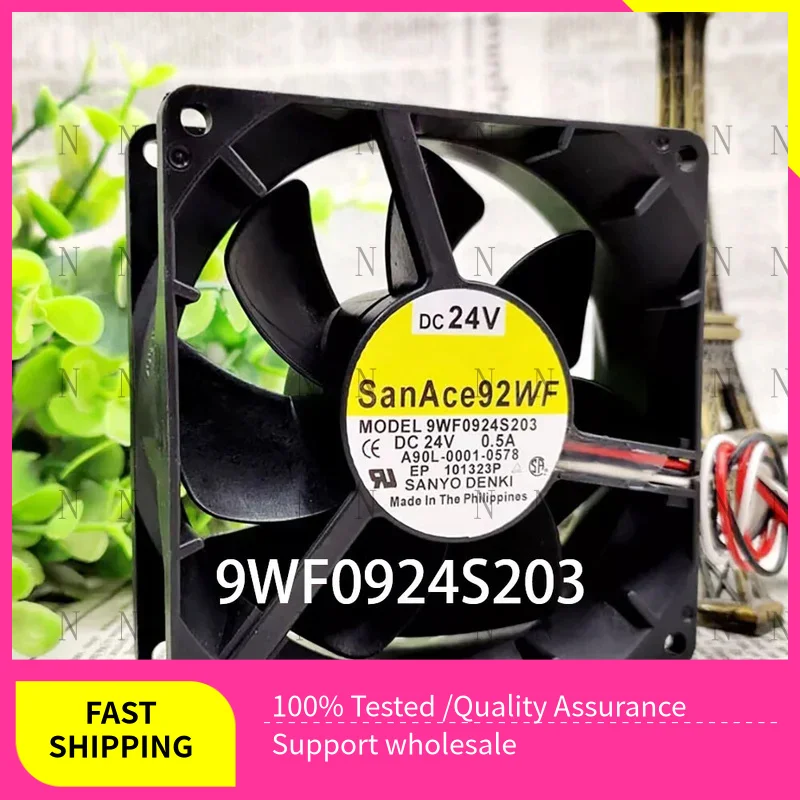 

YJJ FOR SANYO Chassis Cooling radiator 24VDC 9WF0924S203 90*90*32mm Fanuc A90L-0001-0578