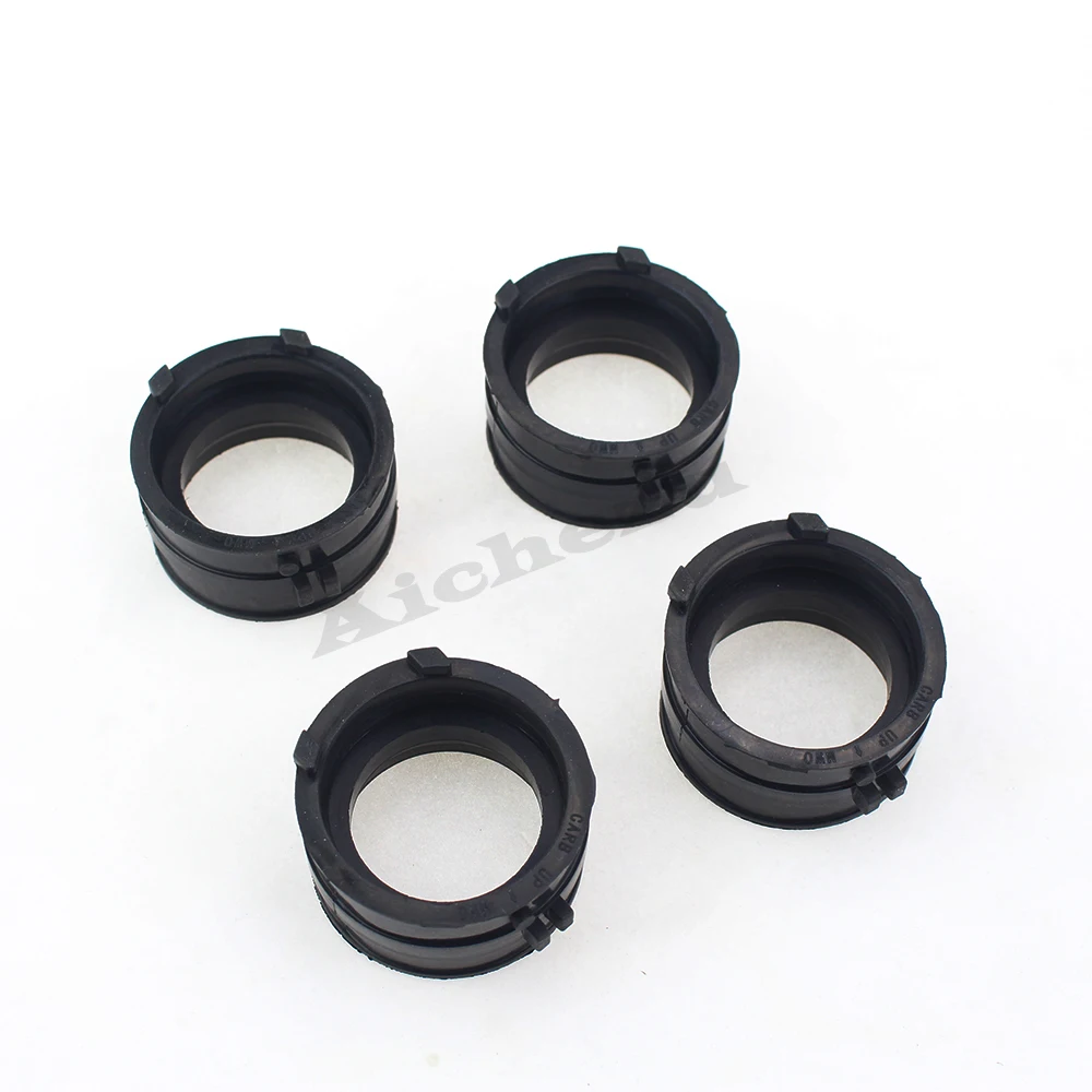 ACZ Motorcycle 4pcs Carburetors Interface Rubber Carburetor Pad Intake outlet Manifold For Honda CBR893RR CBR919RR 1992-1997