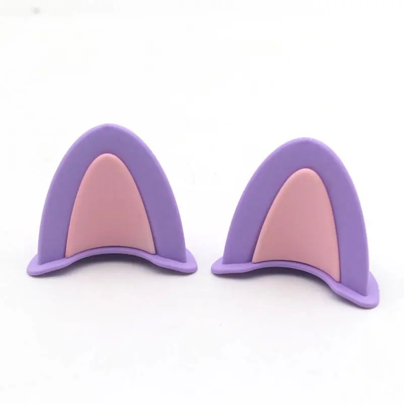 2pcs Universal Helmet Cat Ears Decoration Moto Electric Car Driving Styling Cute Cat Ears Stickers Decor Helmet Accessories image 5
