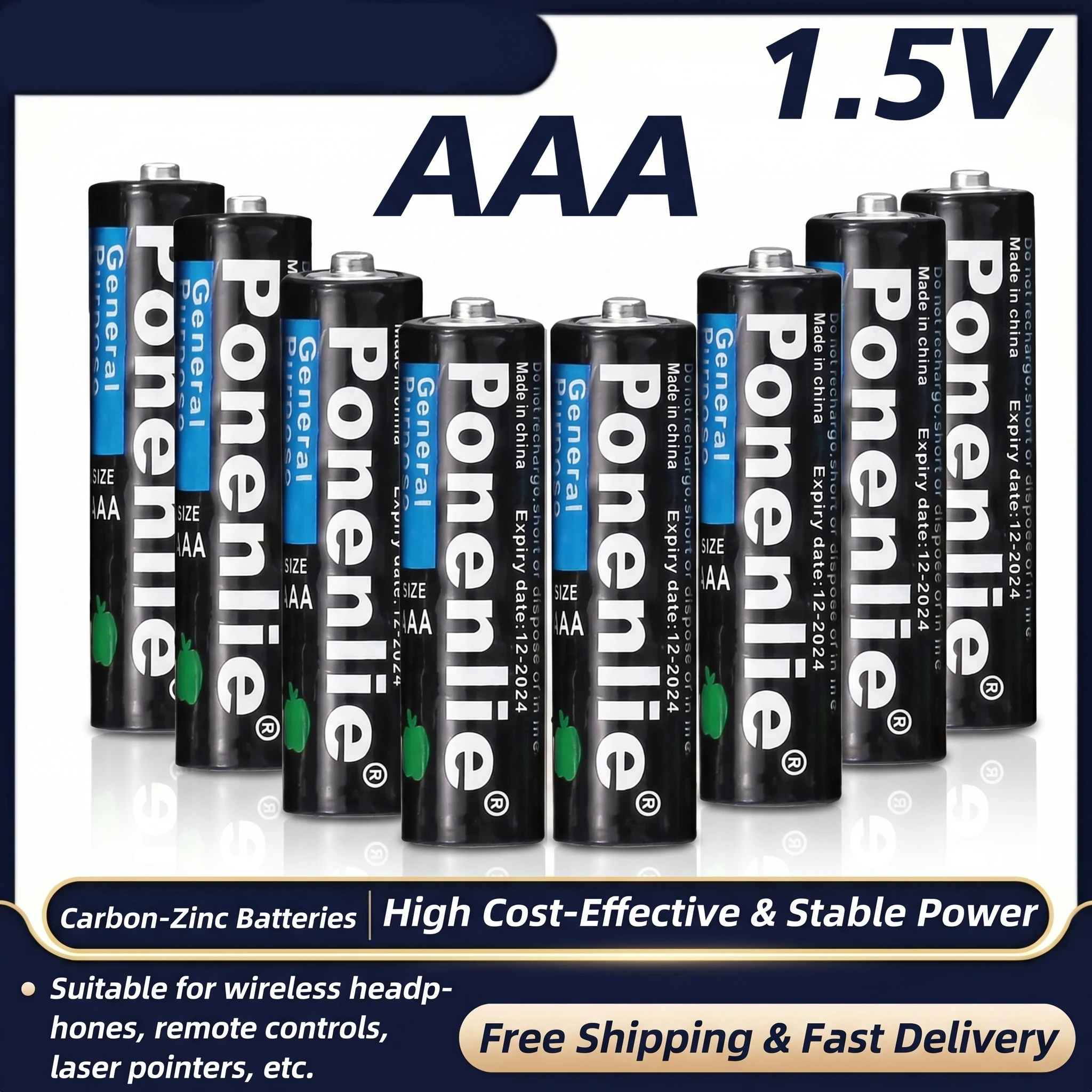 

AAABattery 1.5V R03 Carbon Zinc Dry Batteries 4/8/16/32PCS Long Lasting Ultra Power for Flashlight Alarm Clock Remote Controller