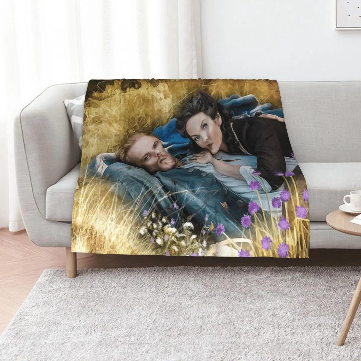 

flowers in the garden Throw Blanket Vintage Weighted Thermals For Travel Decorative Throw Blankets