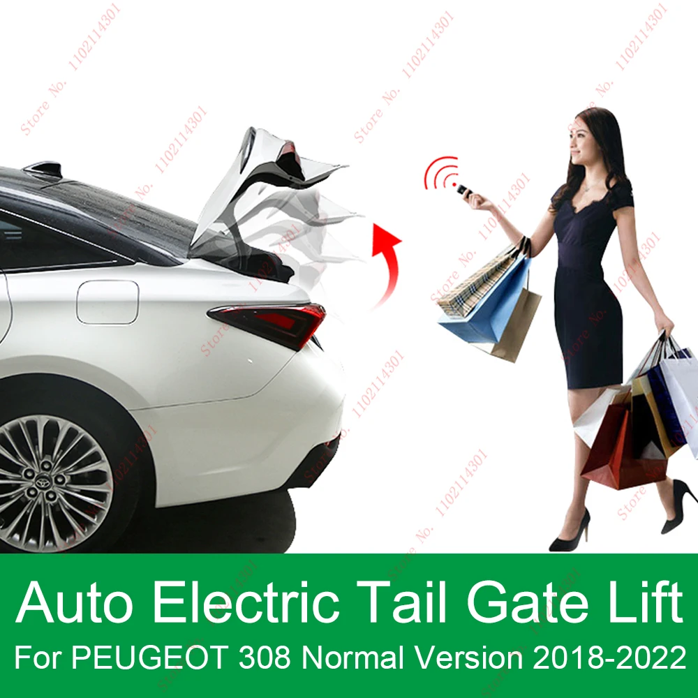 

Smart Auto Electric TailGate Lift for PEUGEOT 308 Normal Version 2018-2022 Control Set Height Avoid Pinch With Latch Function