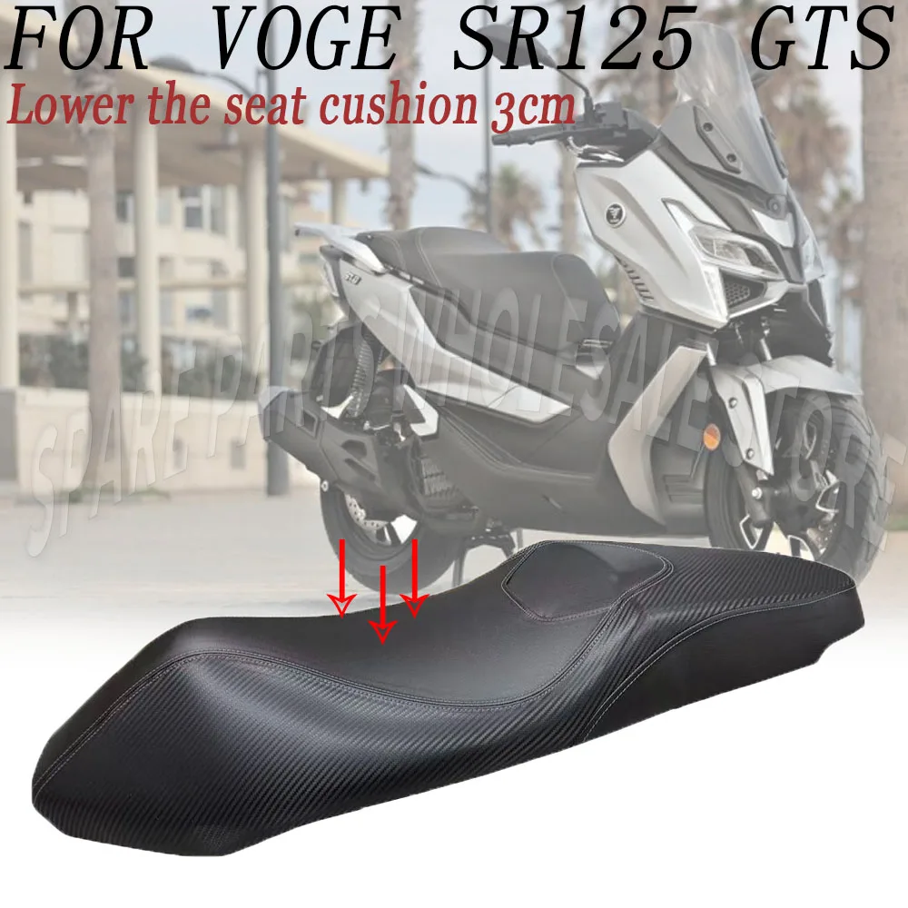 Lower 30mm Motorcycle Seat Lowering Pad Comfort Ride Seat Cushion Heated Seat Cushion For VOGE SR 125 GTS SR125 GTS SR125GTS