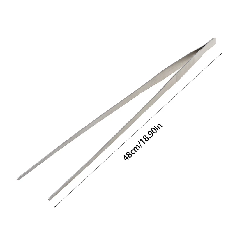 Aquarium Live Tank Curve Plant Long Tongs Stainless Steel Tweezers 27/38/48cm Drop Shipping