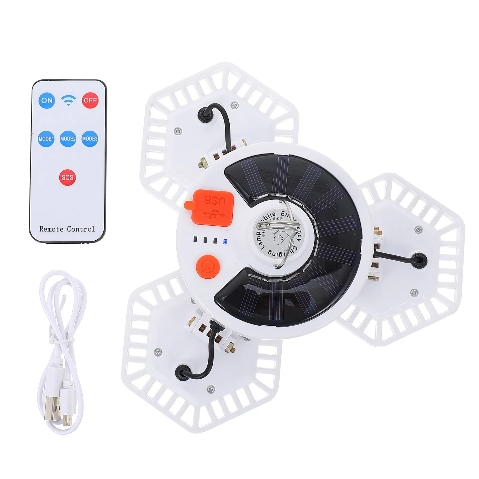 

1 шт. многофункциональная портативная светодиодная лампа для кемпинга с пультом ДУ, солнечная, для палатки, аварийного освещения, для путешествий